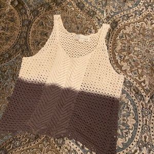 Crocheted tank top size M